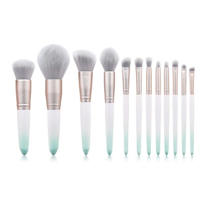 Mint Baby Pink Make Up Beauty Brushes Set Professional Custom Logo 12 pcs Makeup Brush Sets